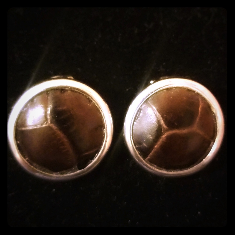 925 Silver and Leather Clip Earrings